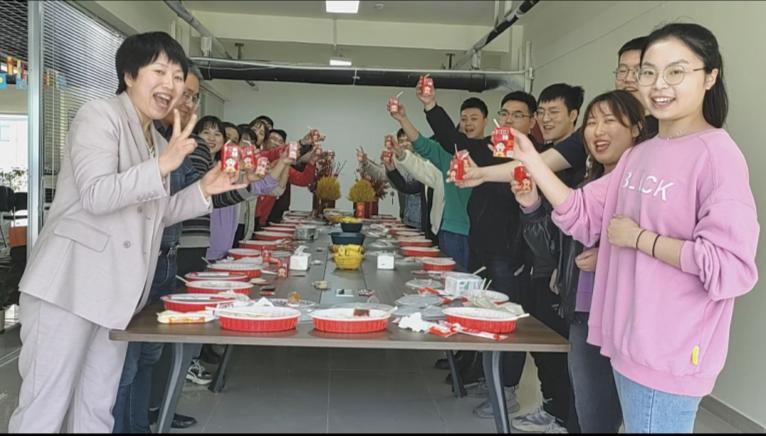 all employees of Holy Shield held a dinner party